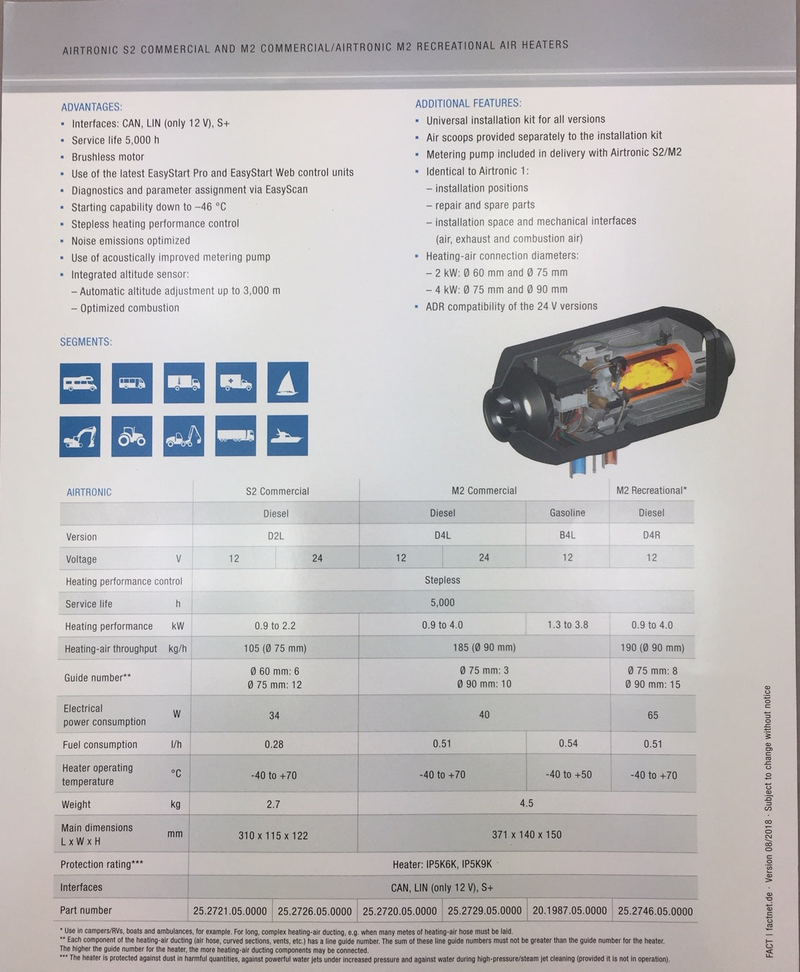 Espar Airtronic M2-B4L Commercial